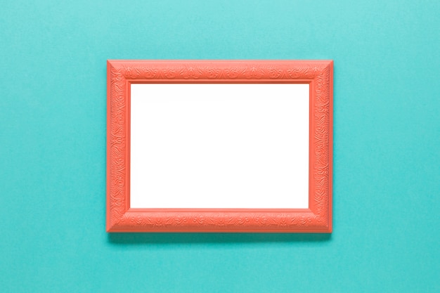 Free photo clear orange photo frame