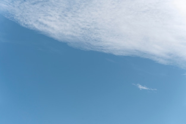 Clear sky with clouds