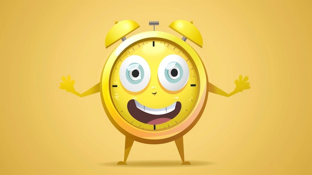 Free photo clock cartoon illustration