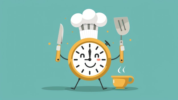 Free Photo clock cartoon illustration