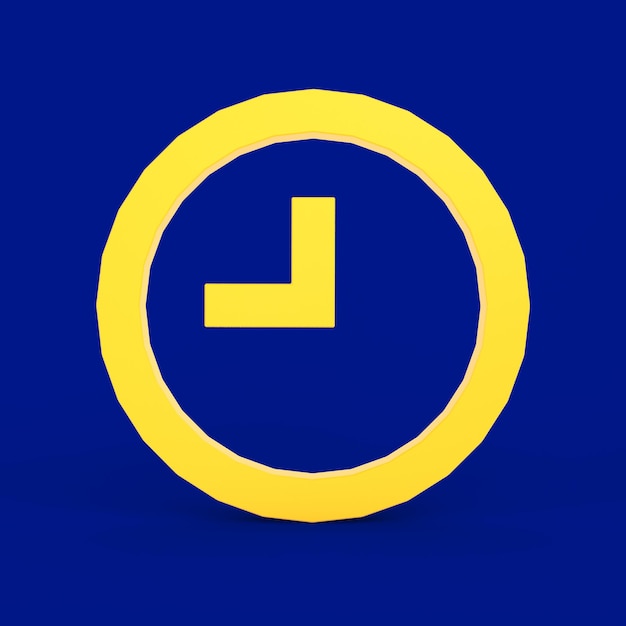 Free Photo clock icon front side