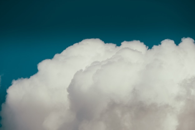 Free Photo close shot of a cloud in a blue sky