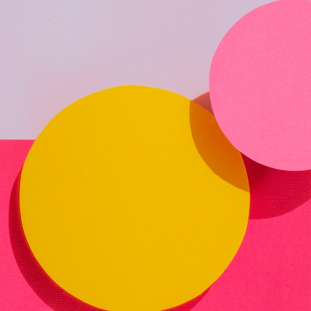 Free Photo close-up of abstract circles paper design