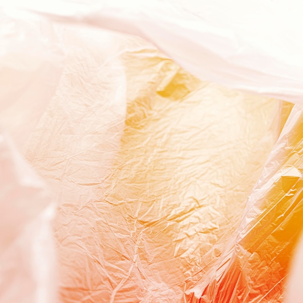 Free photo close-up abstract plastic bag concept