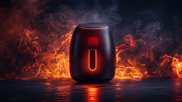 Free photo close up on air fryer