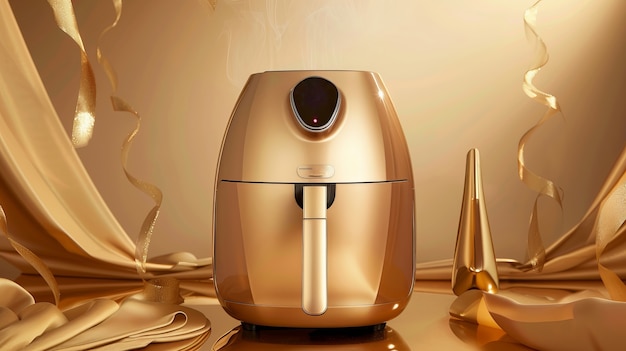 Close up on air fryer