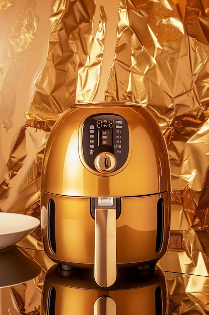 Close up on air fryer