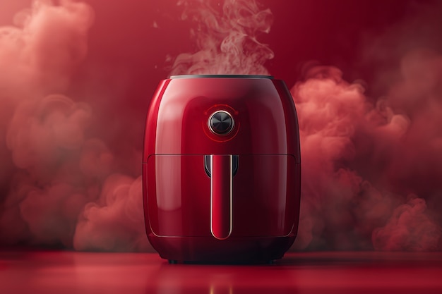 Close up on air fryer