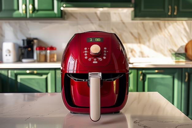 Close up on air fryer