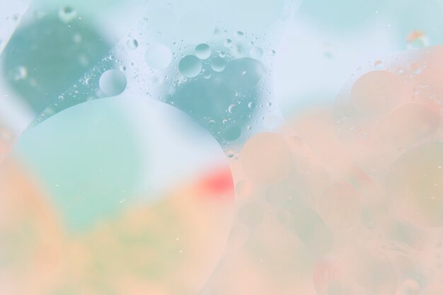 Close-up of aqua bubble background