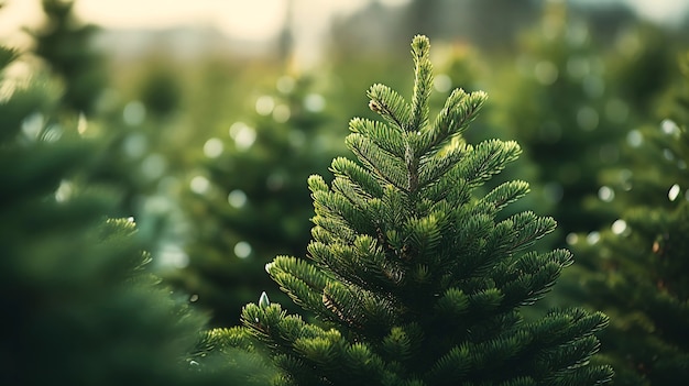 Free Photo close-up of bare christmas tree