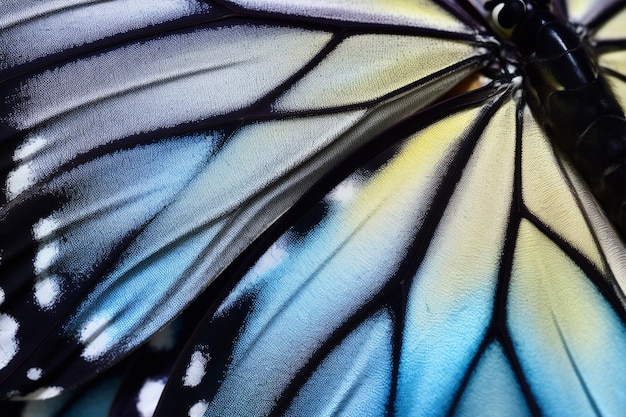 Close up beautiful butterfly wing