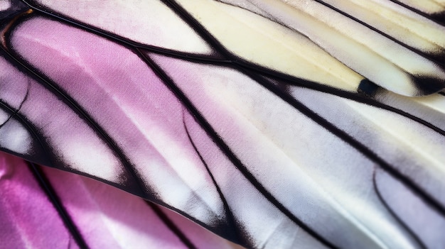 Free photo close up beautiful butterfly wing