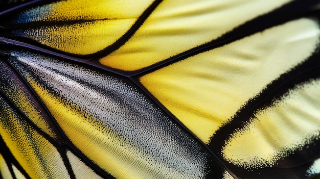 Free Photo close up beautiful butterfly wing