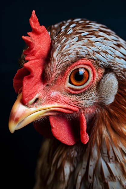 Close up on beautiful chicken