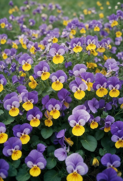 Close up on beautiful flower in nature