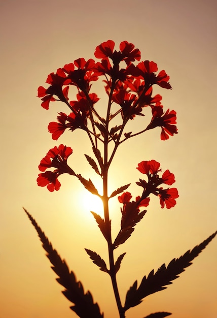 Close up on beautiful flower in nature