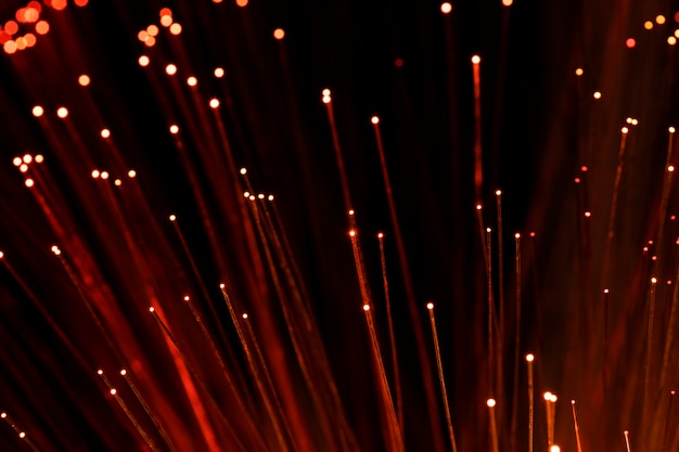 Free Photo close up on beautiful optical fiber details