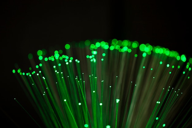 Free photo close up on beautiful optical fiber details