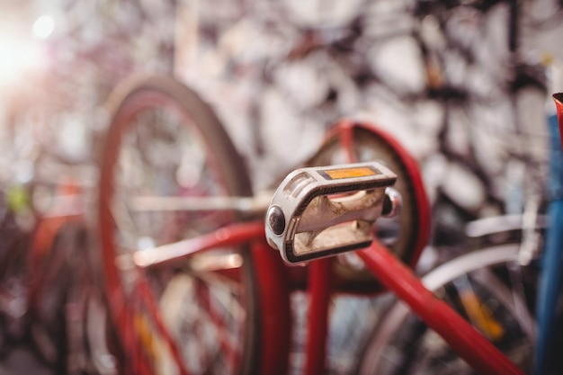 Close-up of bicycle pedal