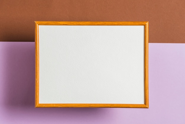 Free photo close-up of a blank white frame