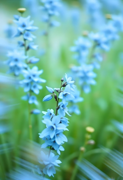 Close up on blooming flower in nature