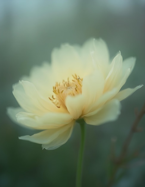 Free photo close up on blooming flower in nature