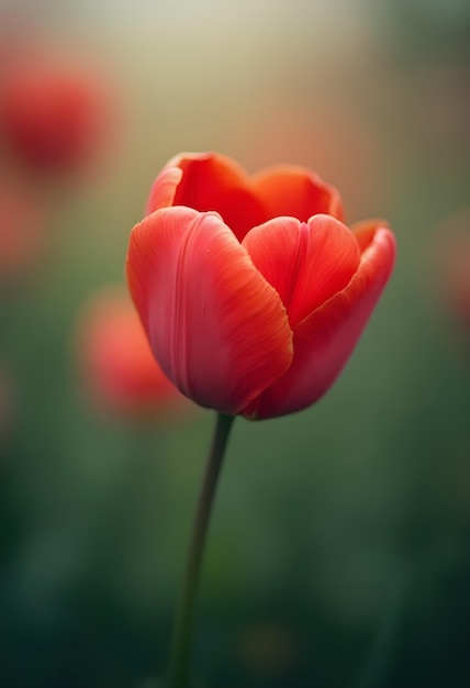 Close up on blooming flower in nature