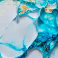 Free photo close-up of blue creamy smooth textured surface