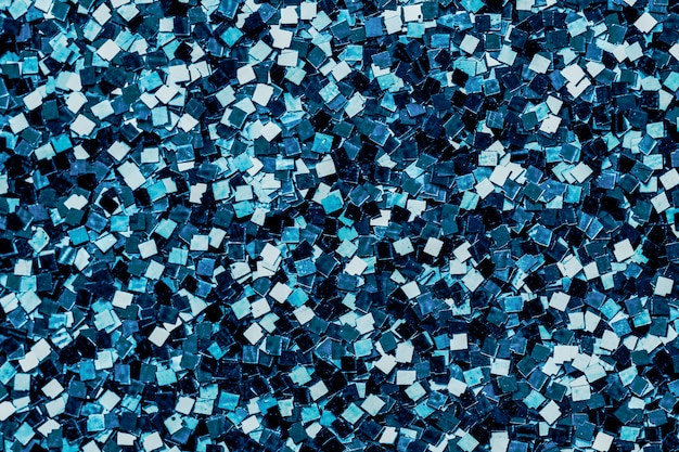 Free photo close up of blue sequin background