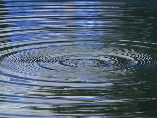 Free photo close up of a blue water ripple