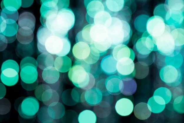 Close up of bokeh lights