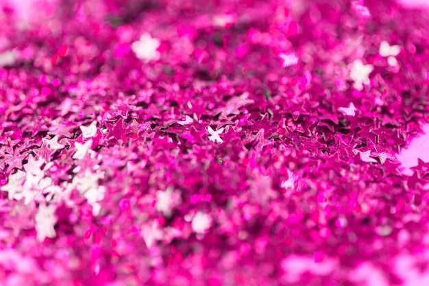 Close-up bright confetti