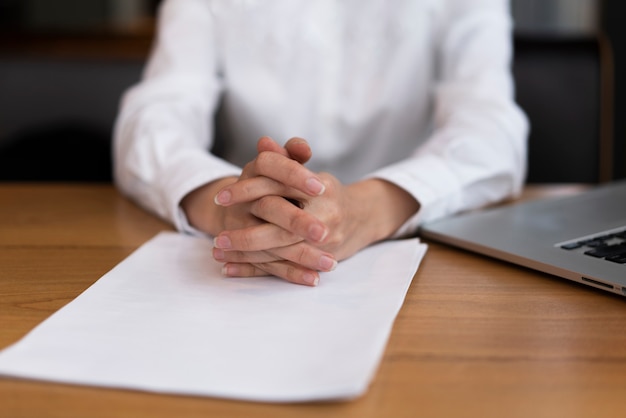 Close-up businessman ready to sign a contract