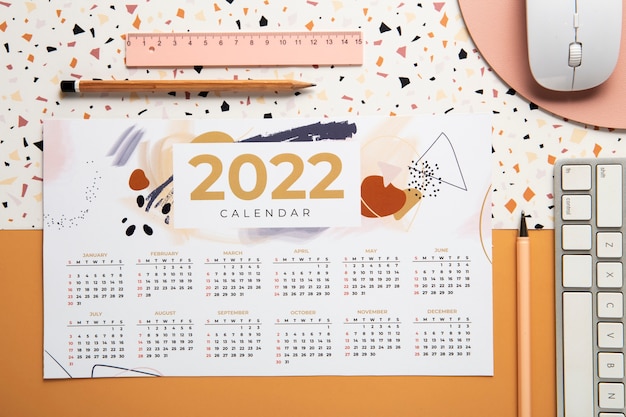 Close up on calendar design