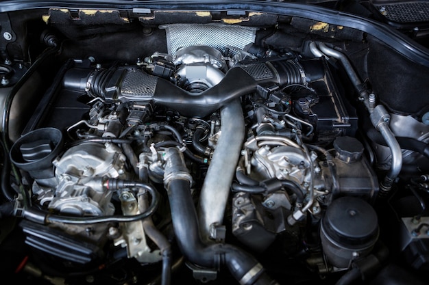 Close-up of car bonnet