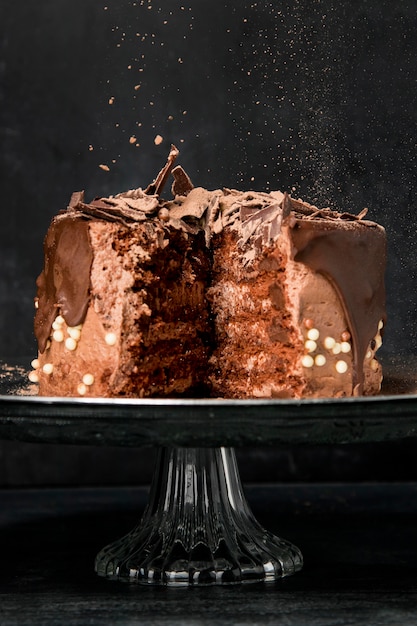 Close-up chocolate cake