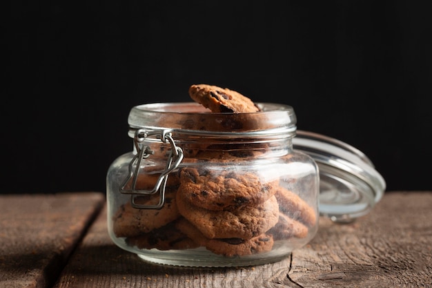 Close-up chocolate cookies