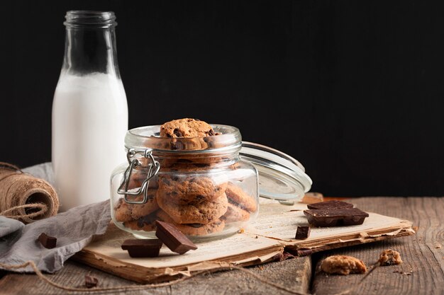 Close-up chocolate cookies