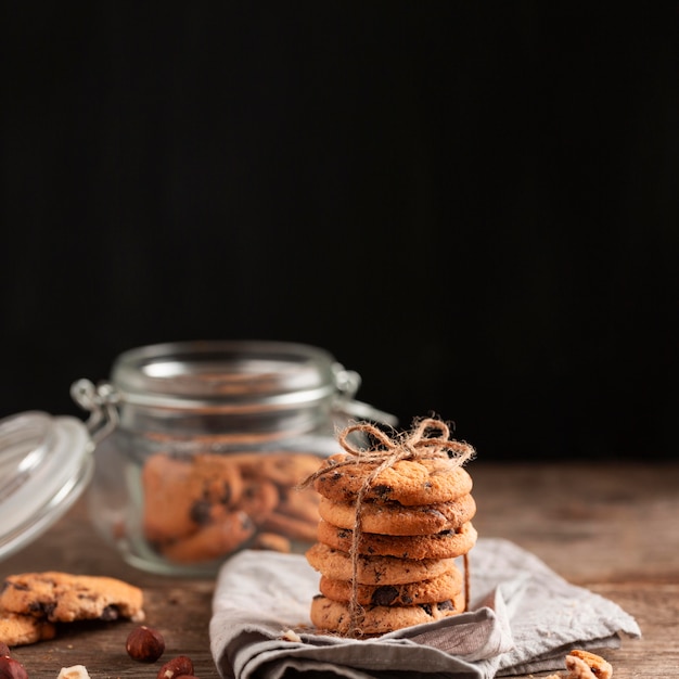 Close-up chocolate cookies