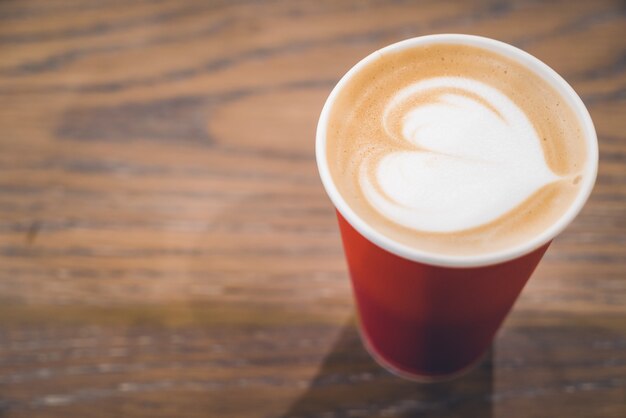 Close-up of coffee with heart