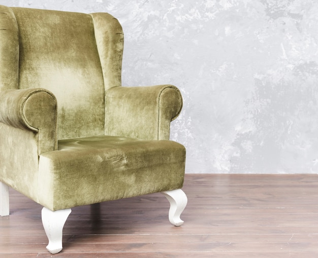 Free photo close-up comfortable armchair