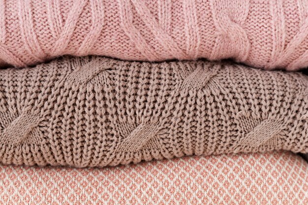 Close up on cozy texture detail