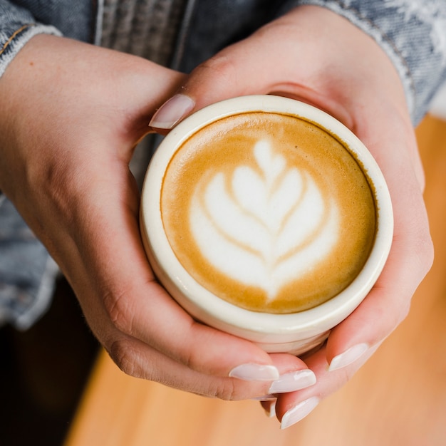 Close-up cup of coffee