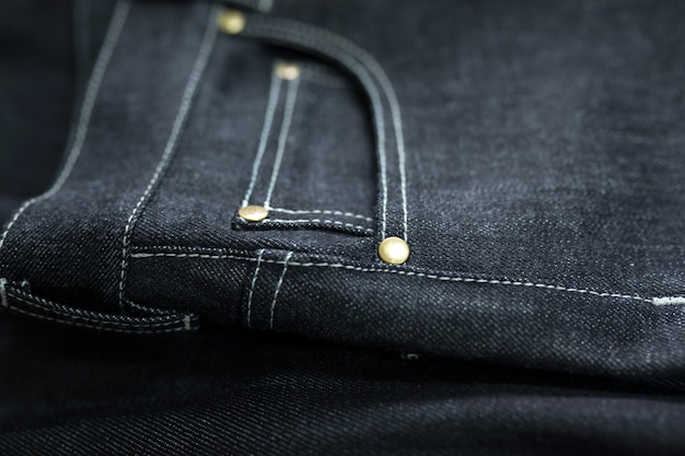 Free photo close-up of dark jeans