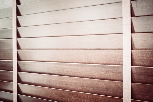 Close-up of decorative blind made of wood