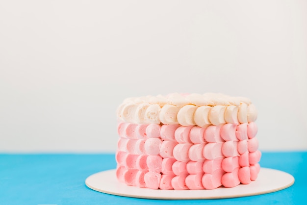 Free photo close-up of a decorative cake