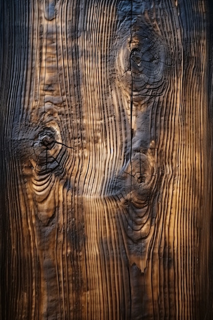 Free Photo close up on details of wood surface