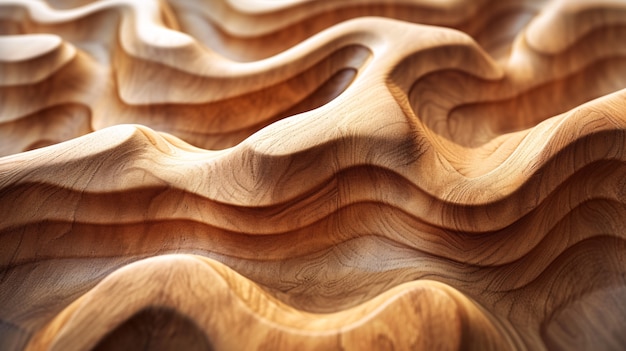 Close up on details of wood surface