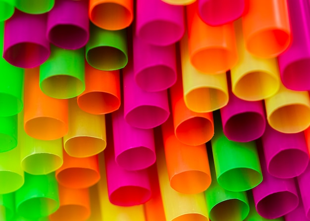 Free Photo close-up drinking straw tip in close range